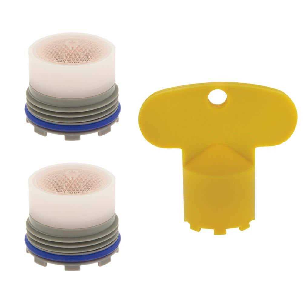 NEOPERL 1.2 GPM Tom Thumb Size M16.5 x 1 PCA Cache Water-Saving Laminar Aerator with Key