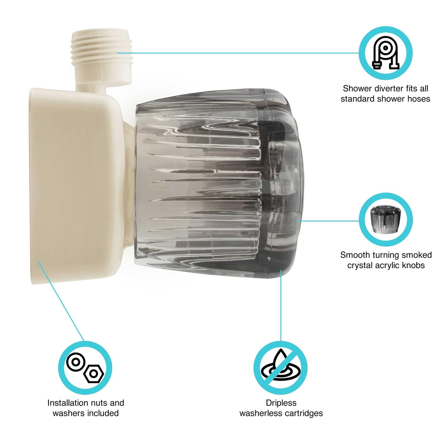 Dura Faucet DF-SA100S-BQ RV Shower Faucet - Image 2