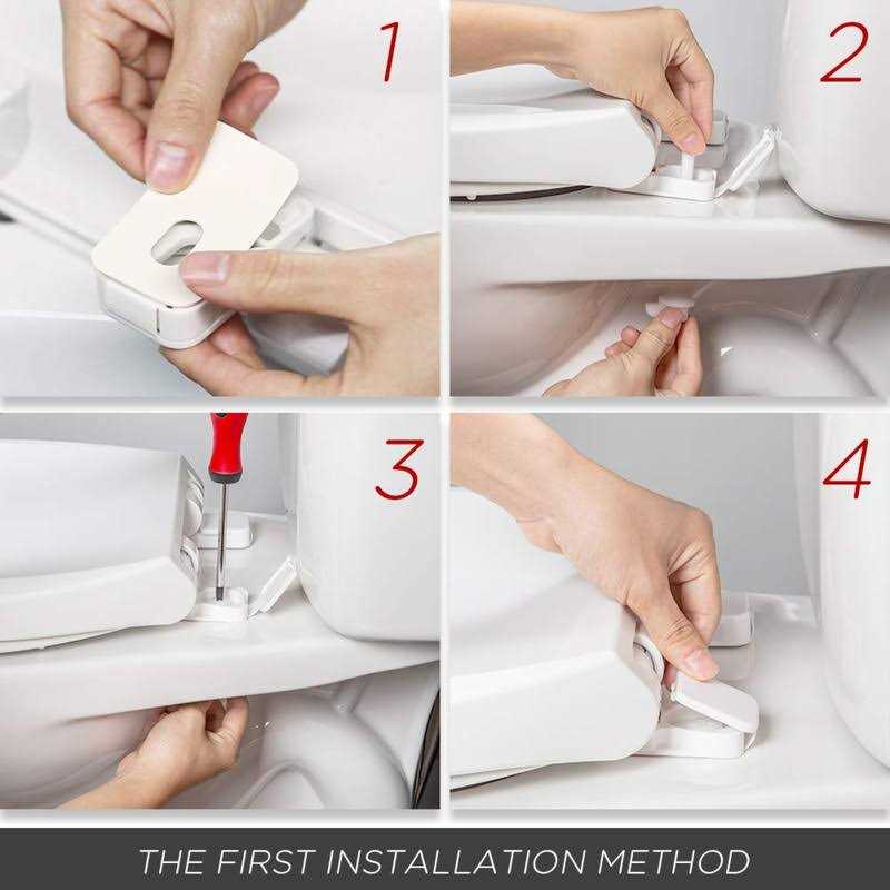 Black Elongated Toilet Seat Natural Wood Toilet Seat with Zinc Alloy H - Image 5