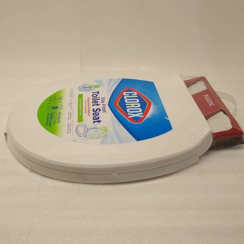 Clorox Antimicrobial Round Stay Fresh Scented Plastic Toilet Seat with Easy-off Hinges - Image 5