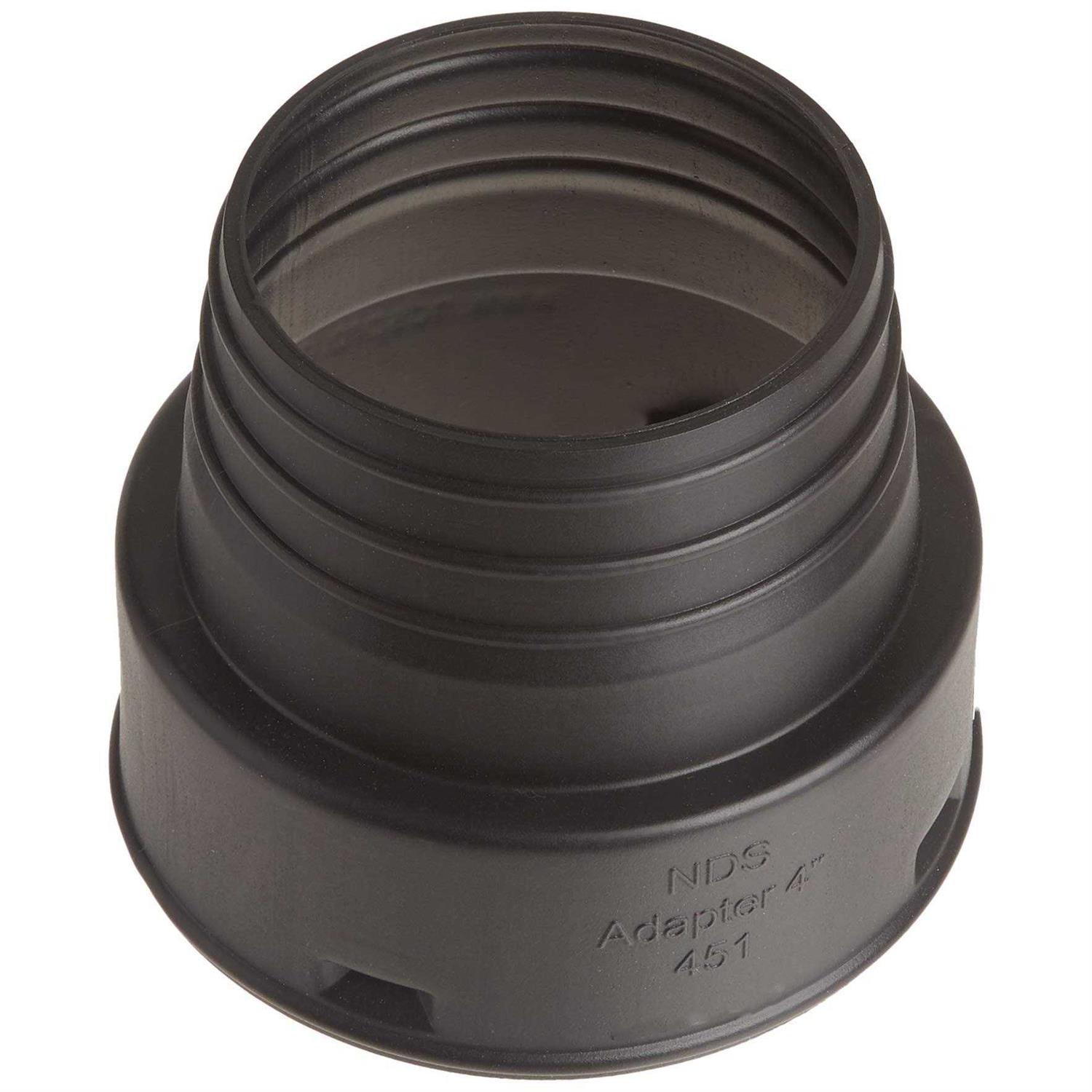 NDS 4 in. PVC Corrugated Adapter