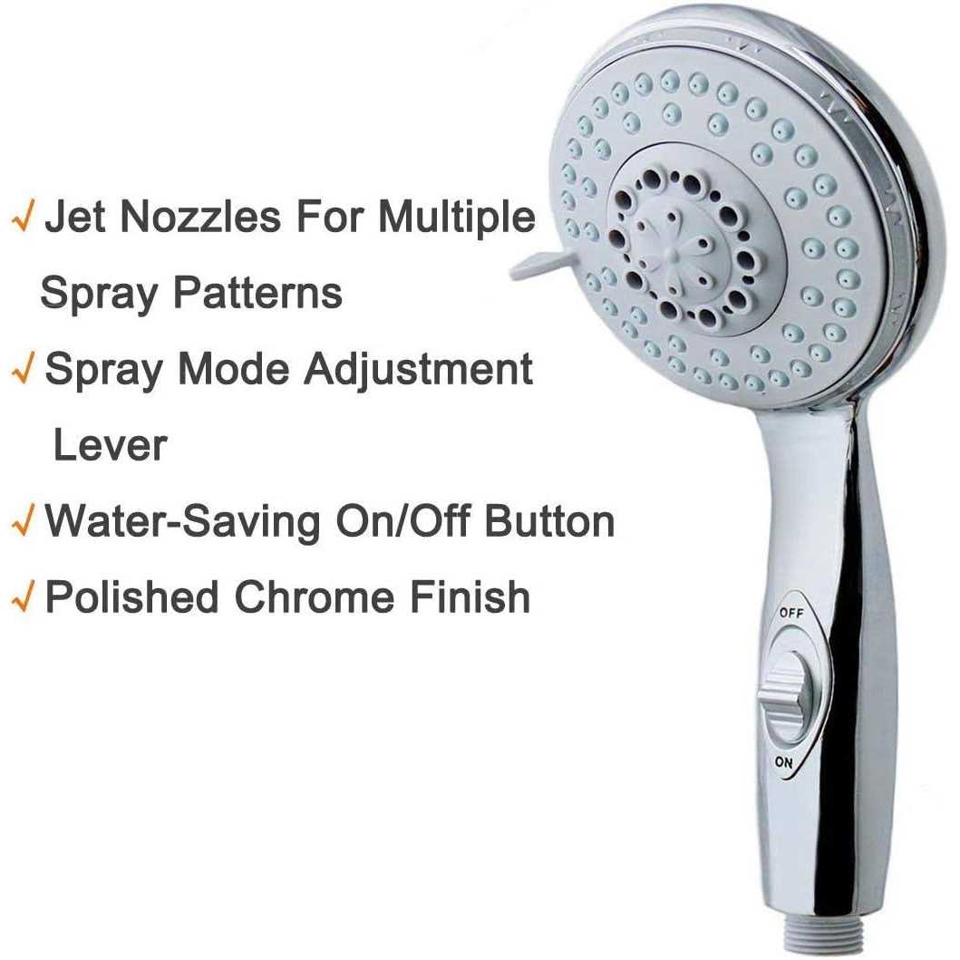 HauSun Handheld Shower Head with On/Off Switch - Image 3