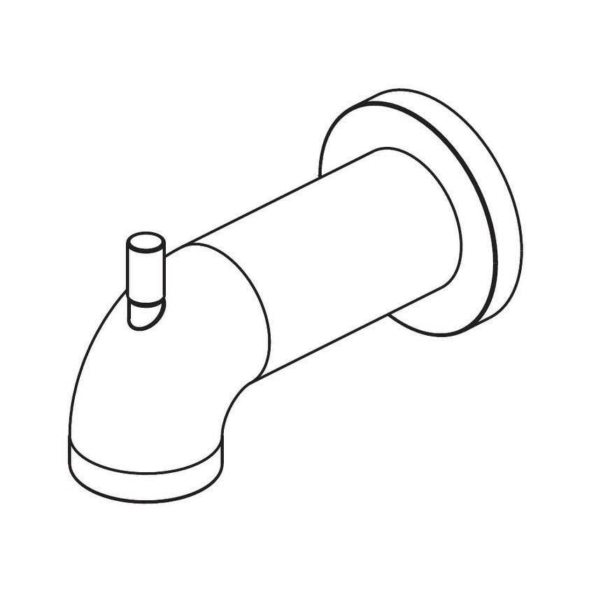 Delta RP73371BL Matte Black Trinsic Diverter Tub Spout - Image 5