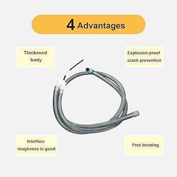 L Continue 5215ER2002G Washing Machine Drain Hose Assembly, Replacement for LG and Kenmore Aem73773301 - Image 2