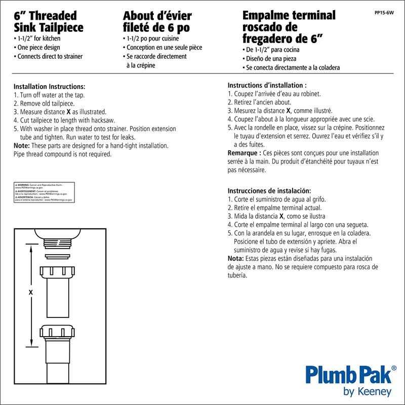 Plumb Pak Sink Strainer Tailpiece - Image 5