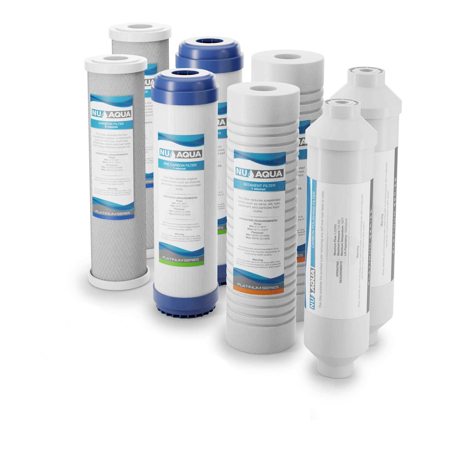 Nu Aqua Platinum Series 1-Year Filter Replacement Set