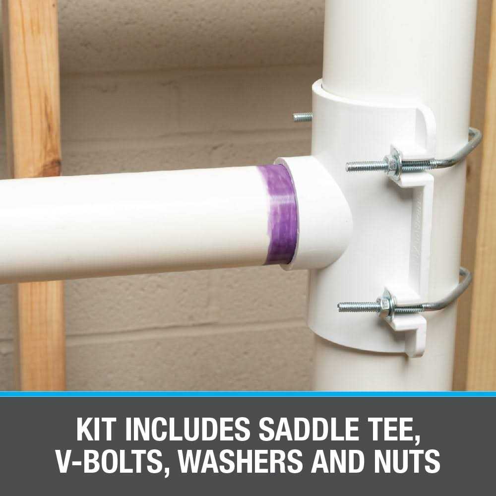 Oatey 43791 PVC Saddle Tee Kit 4 x 2 - Image 5