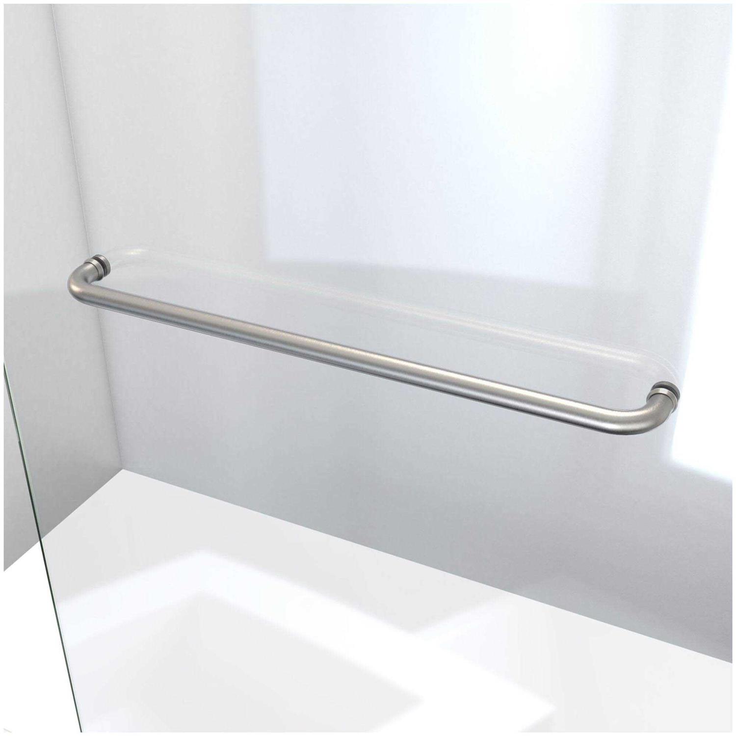 DreamLine SDLI30W720XTX09 Linea 30 inch W x 72 inch H Frameless Shower Screen in Satin - Image 4