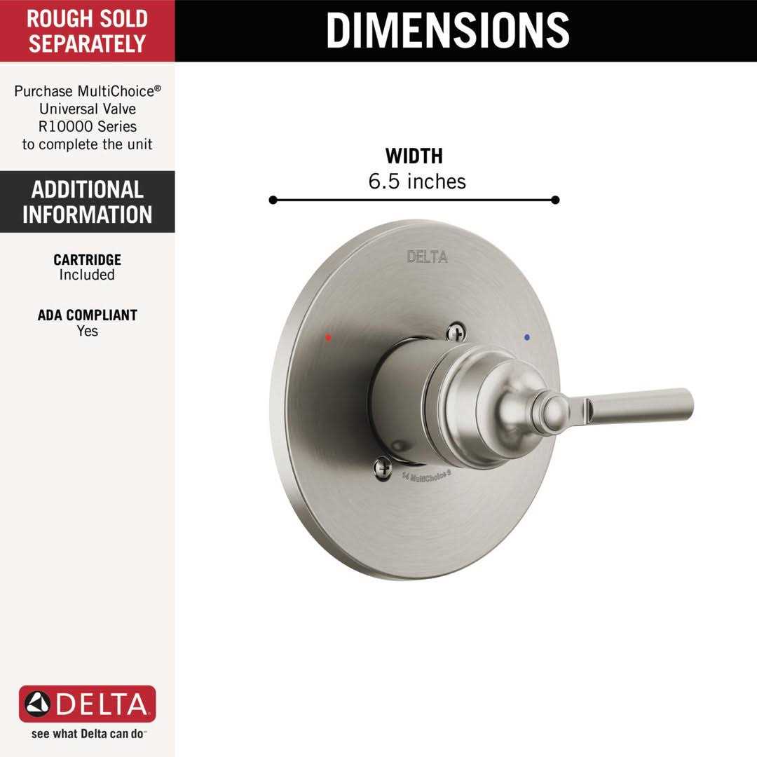 Delta Saylor Monitor 14 Series Valve Only Trim - Image 2
