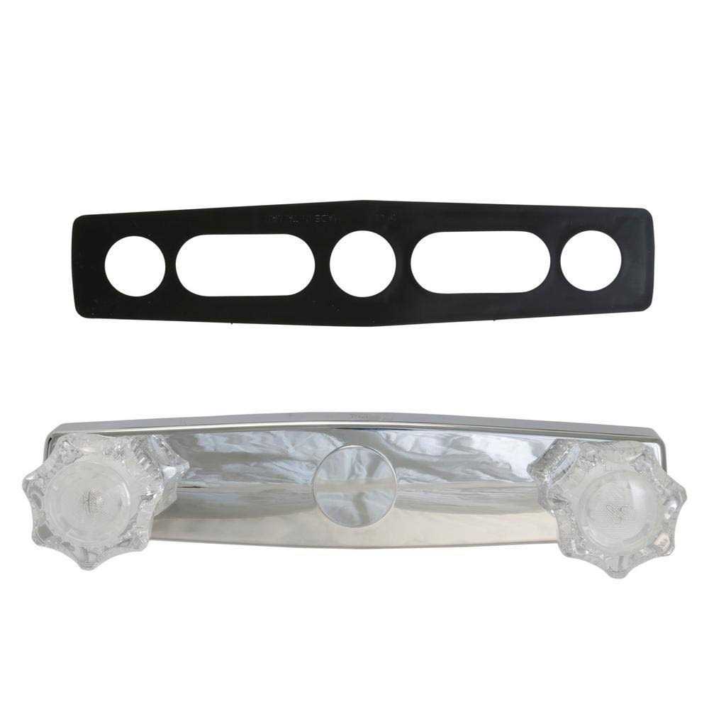 Danco 1-Spray 2-Handle 8 in. Mobile Home/RV Shower Faucet with Arm in Chrome 10656X - Image 4