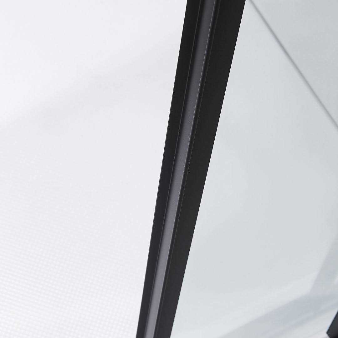 Ove Decors Marissa 34 in. W x 78.7 in. H Square Sliding Framed Corner Shower Enclosure in Black 15SGP-MARI34-BLKWM - Image 4