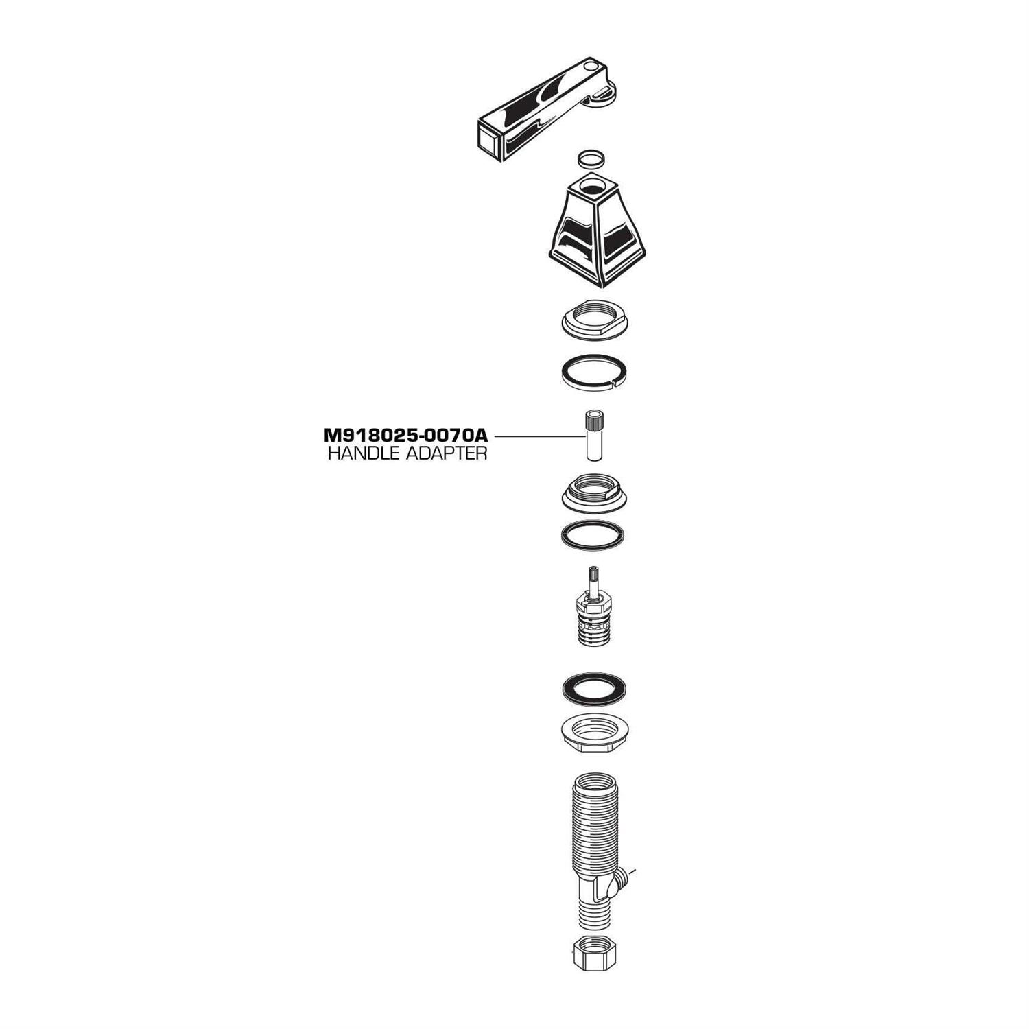 American Standard M918025-0070A Long Handle Adapter - Image 5