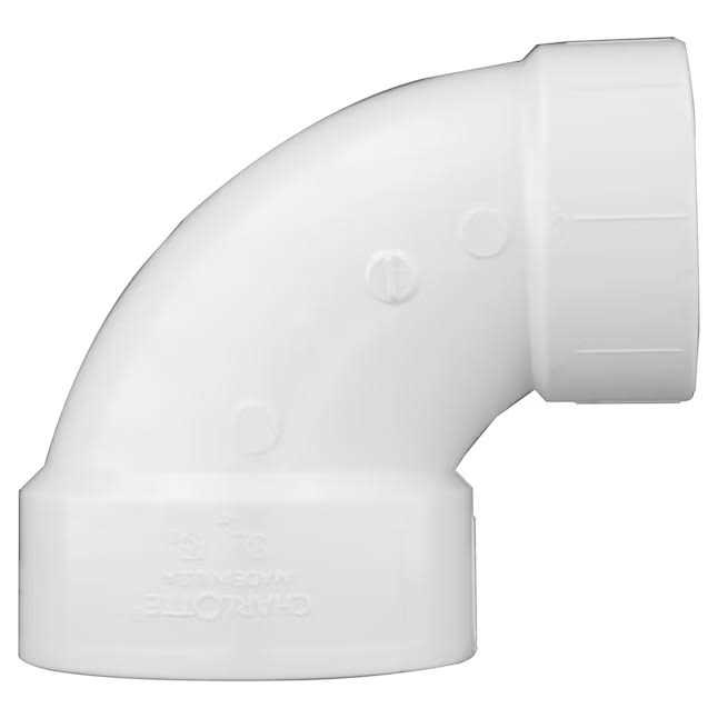 Charlotte Pipe 4-in x 3-in PVC DWV Reducing Closet Elbow - Image 3