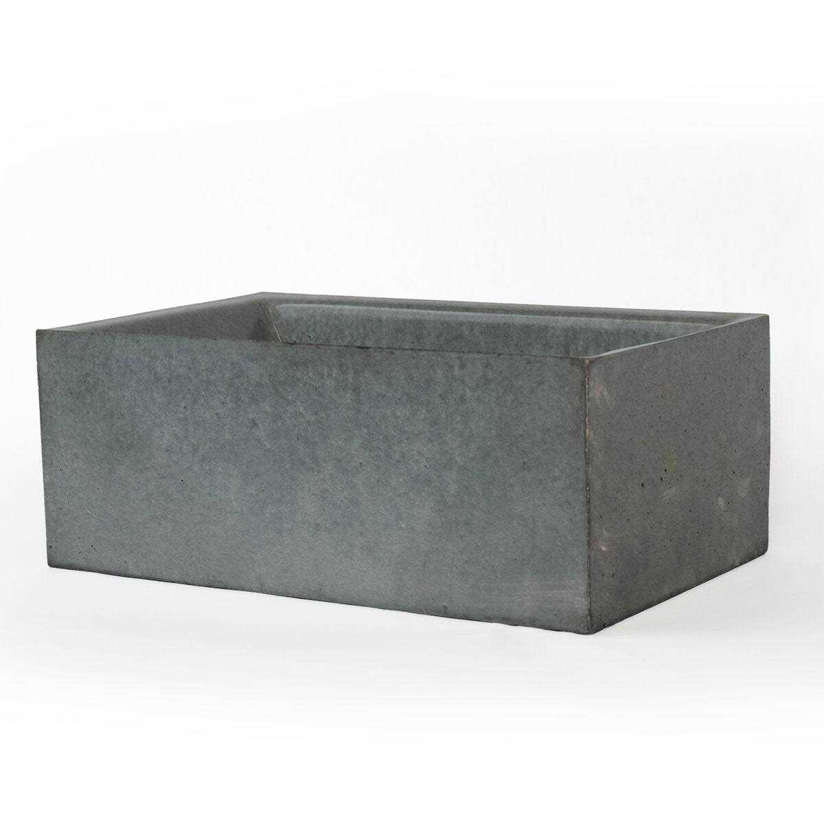Concretti Designs Houstondarkblue1 Concrete Handmade Vessel Bathroom Sink - Image 4