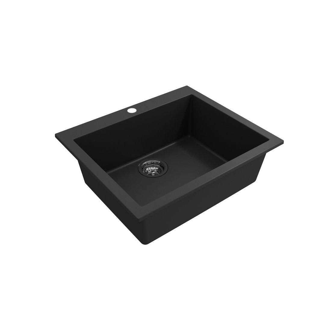 BOCCHI Length Campino Uno Dual Mount Granite Composite Single Bowl Kitchen Sink - Image 2