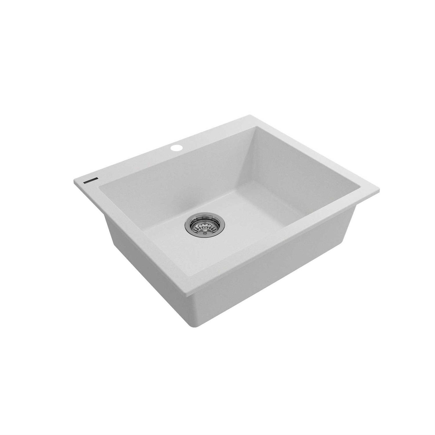 BOCCHI Length Campino Uno Dual Mount Granite Composite Single Bowl Kitchen Sink - Image 4