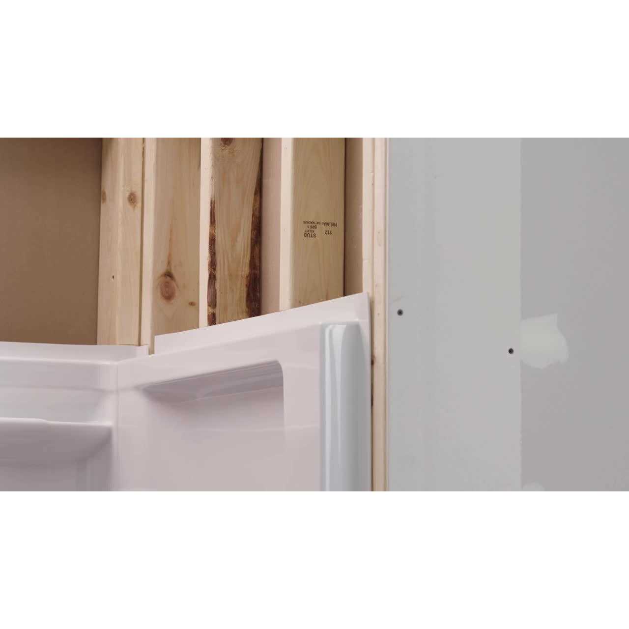 Delta Classic 500 60 in. L x 30 in. W x 61-1/4 in. H Alcove Tub Surround Kit - Image 2