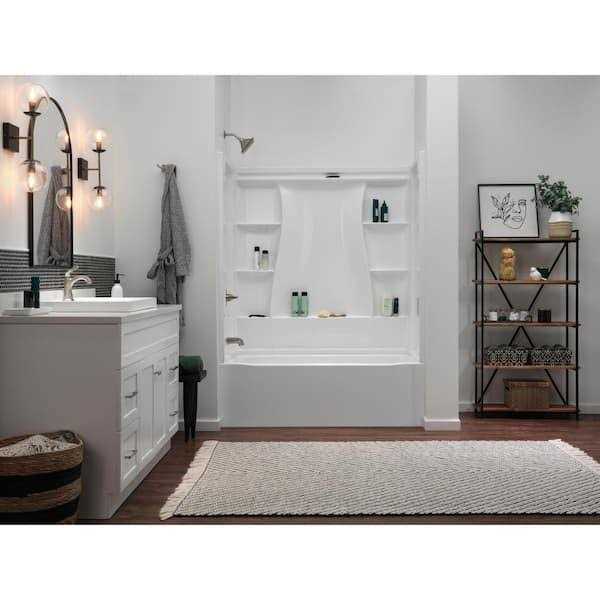 Delta Classic 500 60 in. L x 30 in. W x 61-1/4 in. H Alcove Tub Surround Kit - Image 5