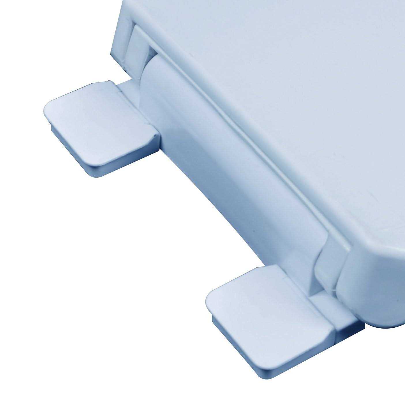 Bath Décor Slow Close Plastic Round Top Mount Adjustable Release and Clean Hinge Toilet Seat - Image 4