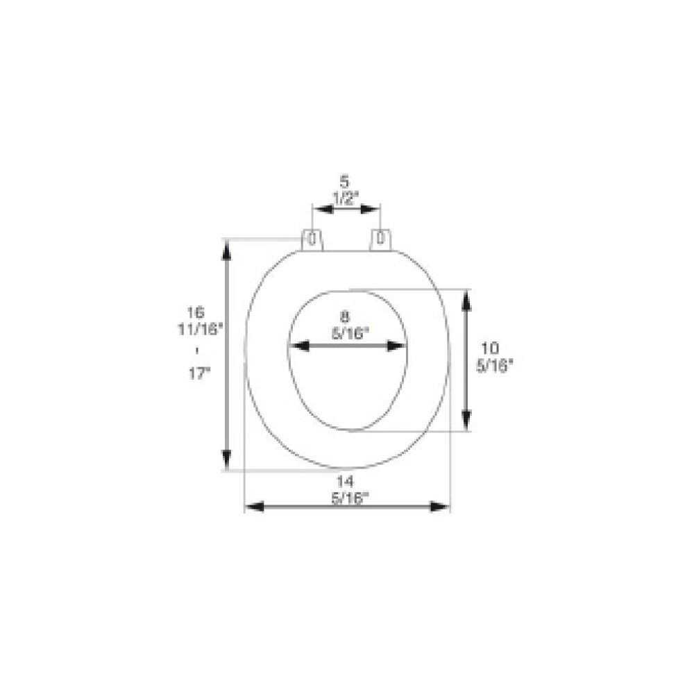 Bath Décor Slow Close Plastic Round Top Mount Adjustable Release and Clean Hinge Toilet Seat - Image 5