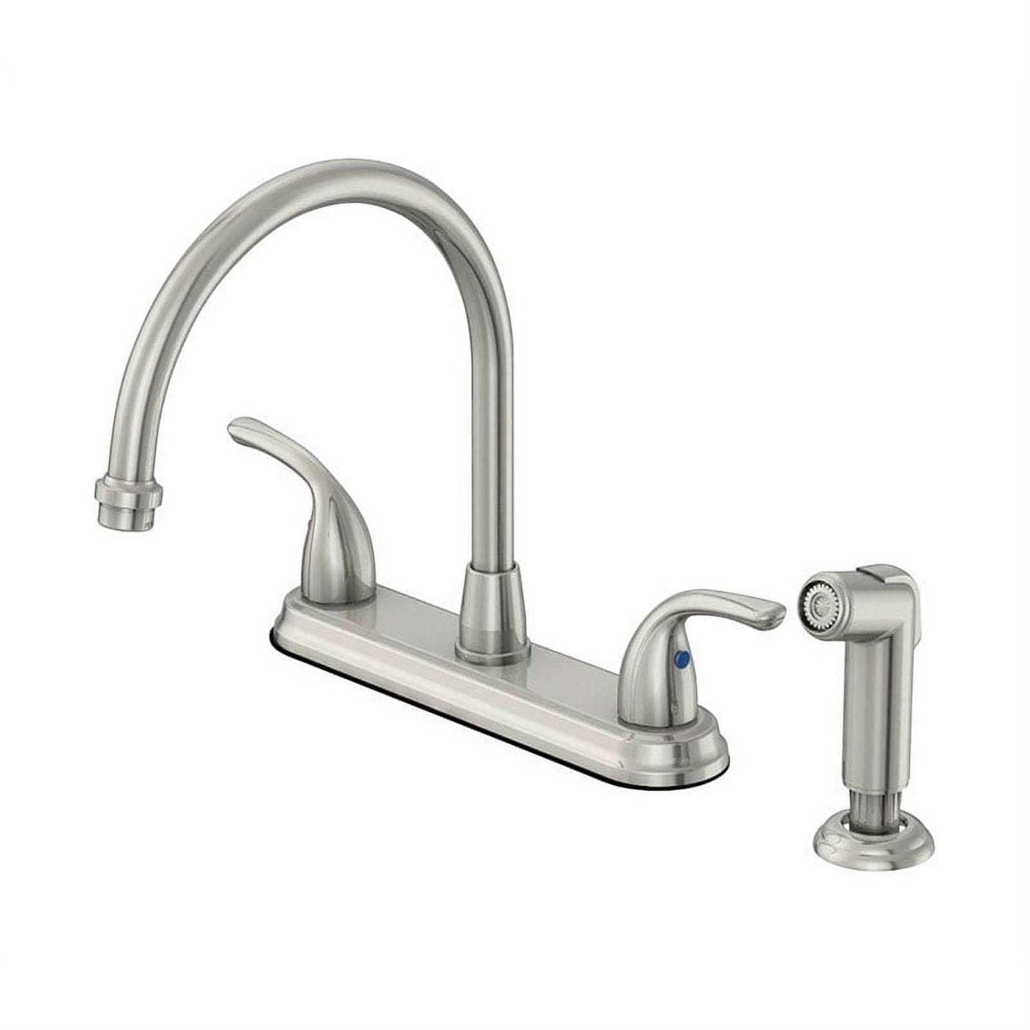 Oakbrook Kitchen Faucet Pacifica Two Handle Chrome Side Sprayer Included