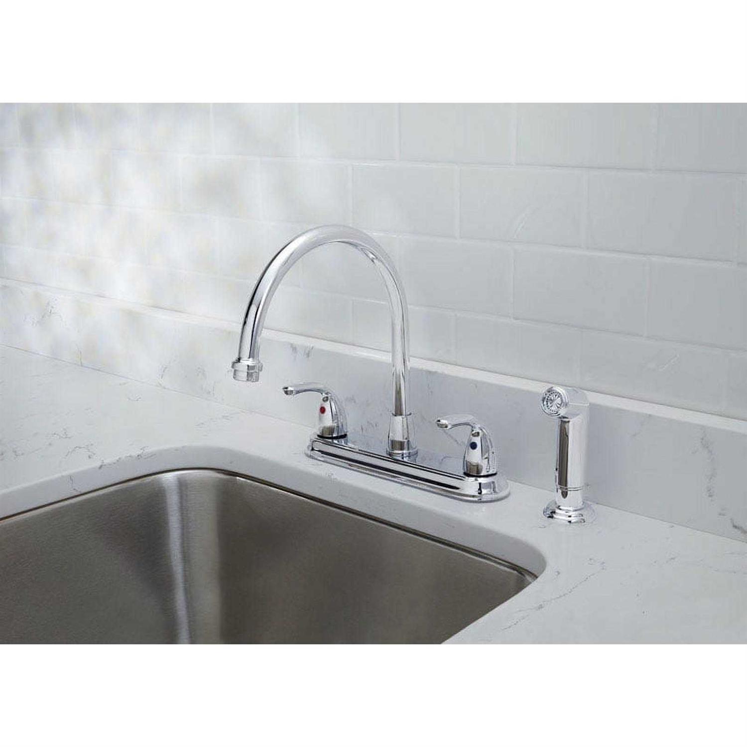 Oakbrook Kitchen Faucet Pacifica Two Handle Chrome Side Sprayer Included - Image 2