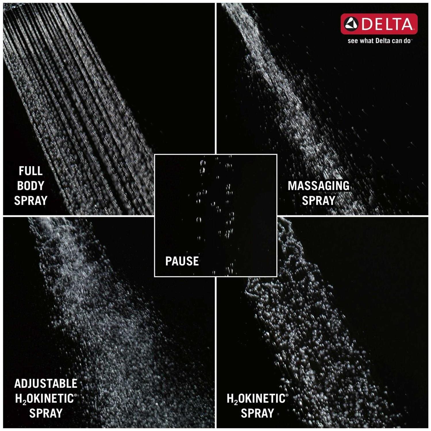 Delta H2Okinetic In2ition 5-Setting Two-in-One 2.5 GPM Shower - Image 5