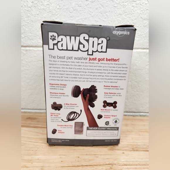 Oxygenics 1.8-GPM PawSpa ShampoochPro 5-Spray WaterSense Pet Hand Shower Rubber - Image 4