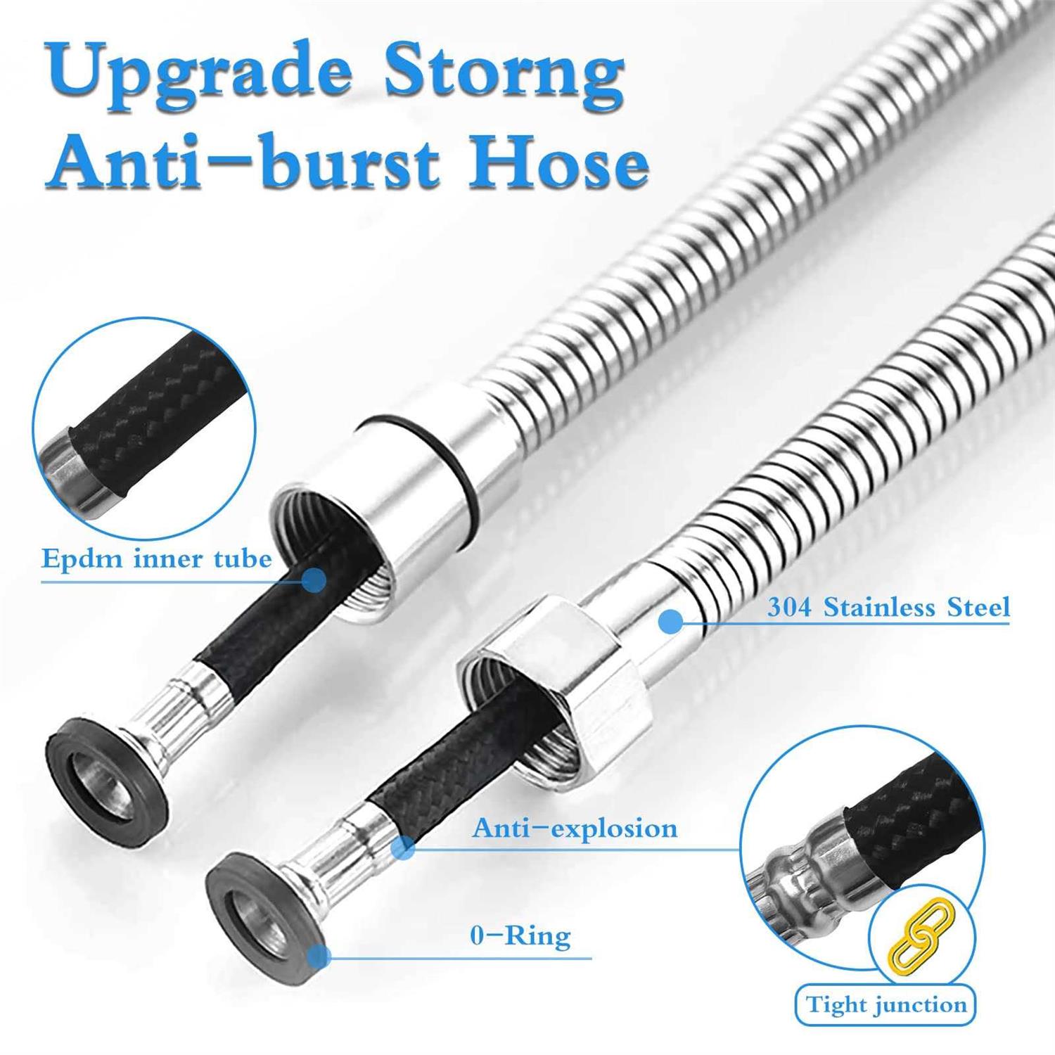 Ikaufen Handheld Bidet Sprayer for Toilet Adjustable Water Pressure Control - Image 2