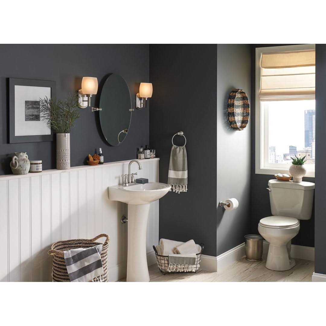 Moen Brecklyn 4 in. Centerset 2-Handle Bathroom Faucet in Spot Resist Brushed Nickel - Image 5