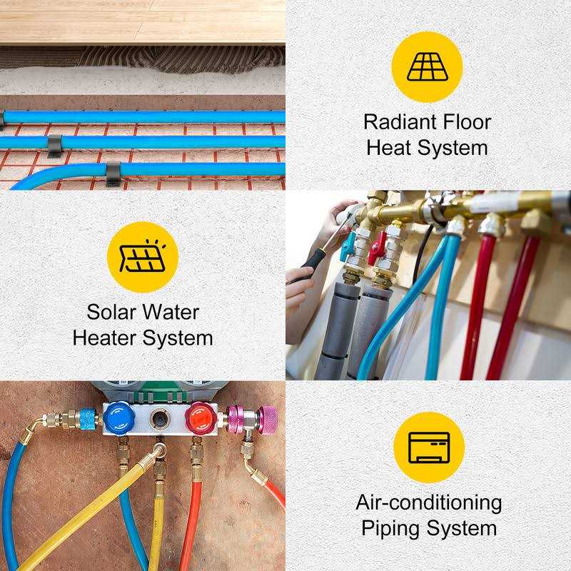 VEVOR Pex Tubing 1 Pex Pipe 300ft Flexible Pex Hose Non Oxygen Barrier Pex Tube Coil 80-160psi Pex Water Line - Image 2