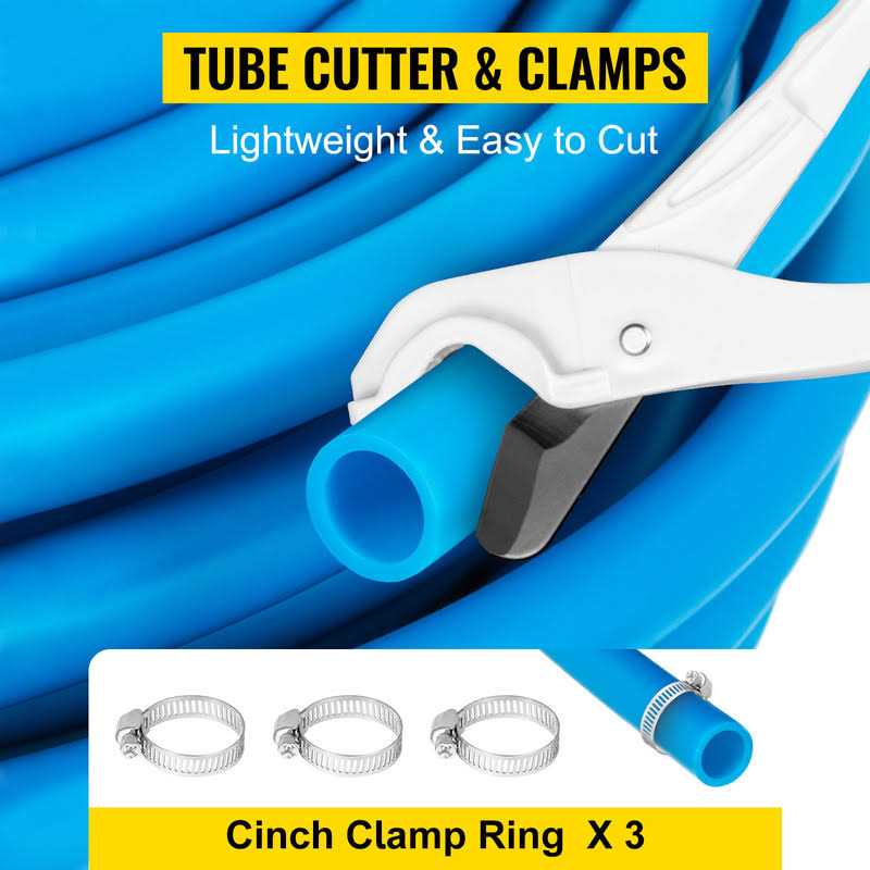 VEVOR Pex Tubing 1 Pex Pipe 300ft Flexible Pex Hose Non Oxygen Barrier Pex Tube Coil 80-160psi Pex Water Line - Image 3