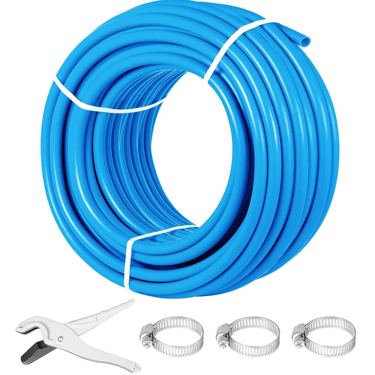 VEVOR Pex Tubing 1 Pex Pipe 300ft Flexible Pex Hose Non Oxygen Barrier Pex Tube Coil 80-160psi Pex Water Line