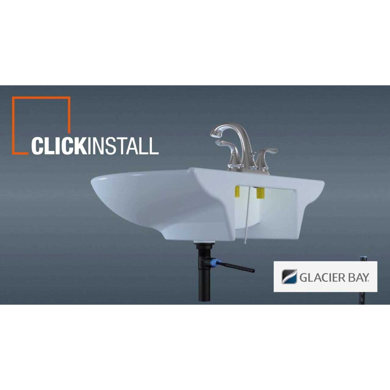 Glacier Bay Dorset 4 in. Centerset 2-Handle High-Arc Bathroom Faucet 1002 502 094 - Image 5