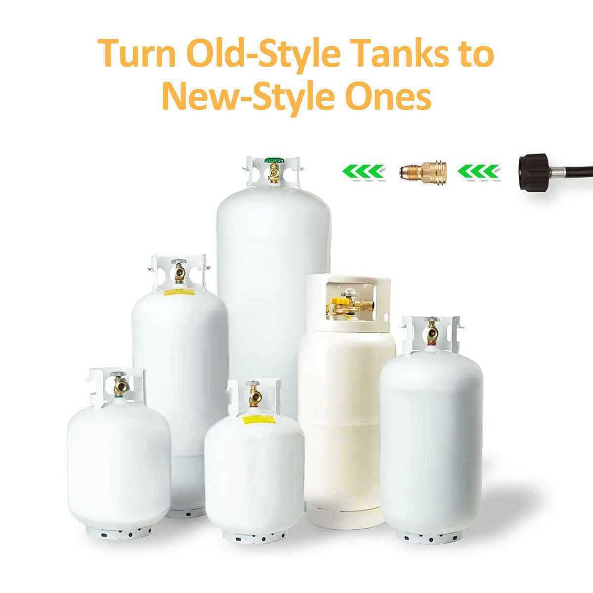 Converts Propane Tank POL LP Tank Valve to QCC1/Type1 Outlet Brass Adapter Parts, Women's, Size: One size, Silver - Image 3