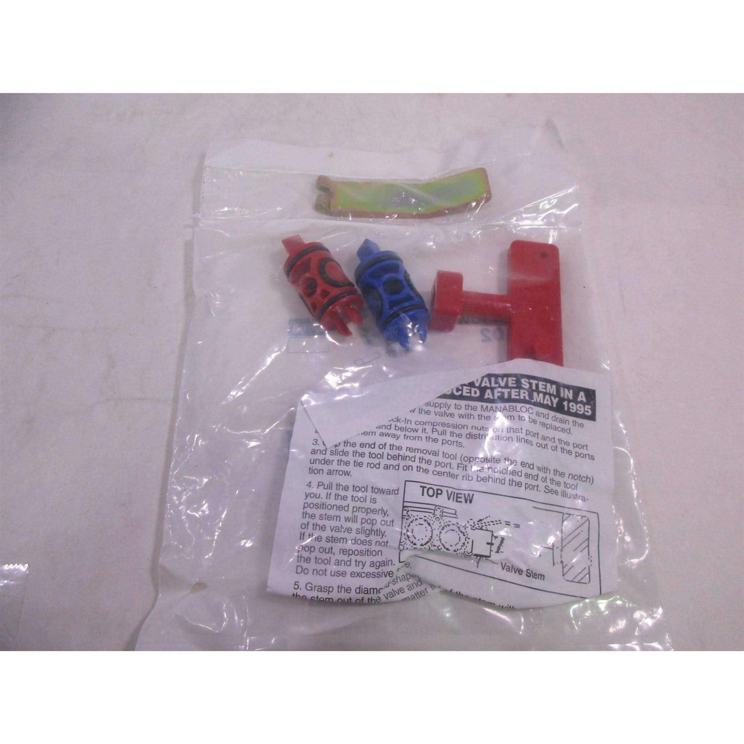 Viega 50602 PureFlow Zero Lead Manabloc Valve Stem Replacement Kit Red and Blue - Image 3