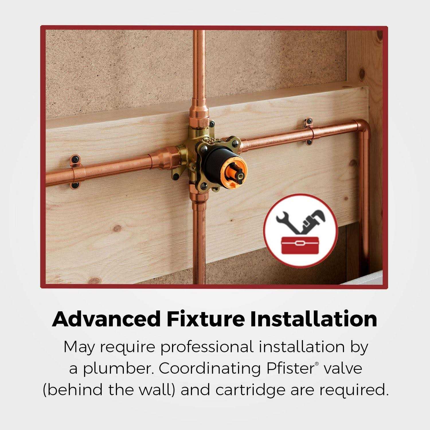 Pfister Rancho 1-handle Bathtub & Shower Faucet With Valve 8P8-WS2-RCHSB - Image 4