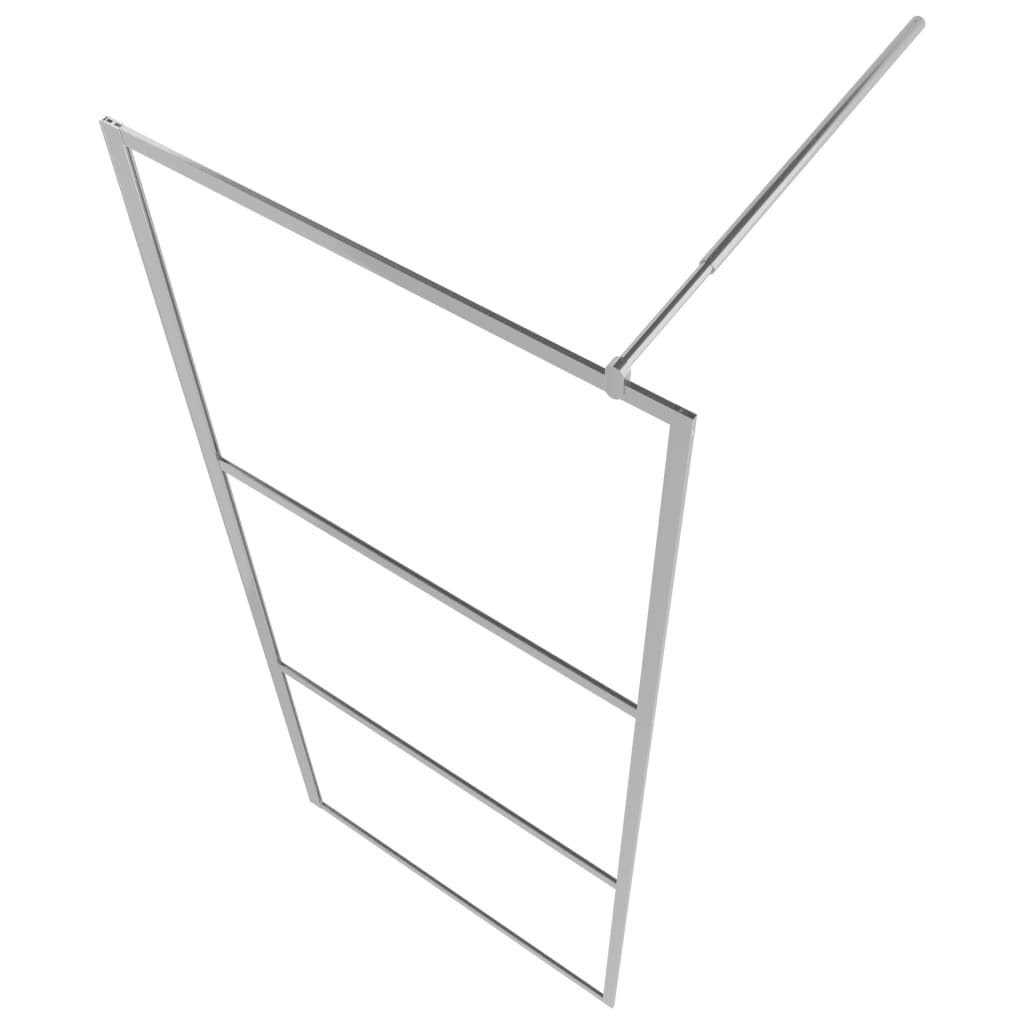 vidaXL Walk-in Shower Wall with Whole Frosted ESG Glass - Image 4