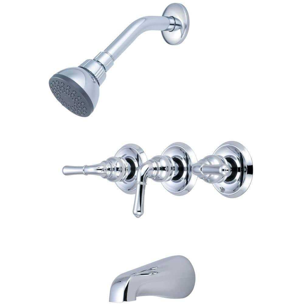 Olympia Faucets Three Handle Tub/Shower Set