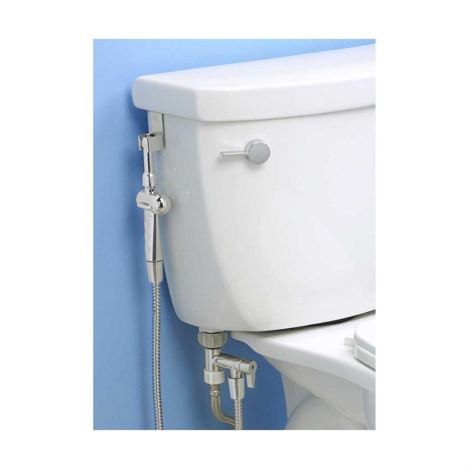 RinseWorks –Bidet T Adapter with 3-way Shut-off Valve for Toilet with Ez Reach On/off Knob - Image 5