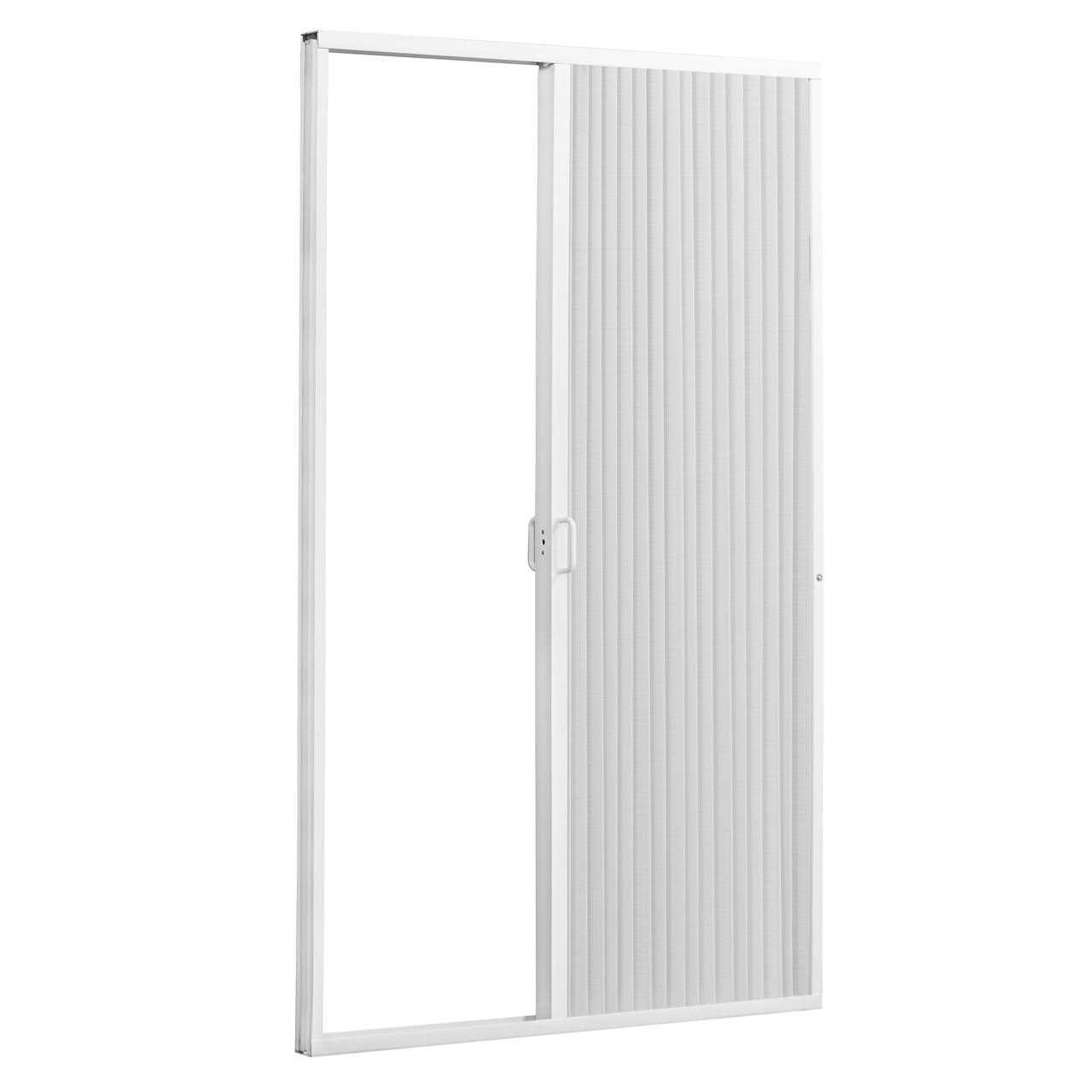 Pleated Folding RV Shower Doors White