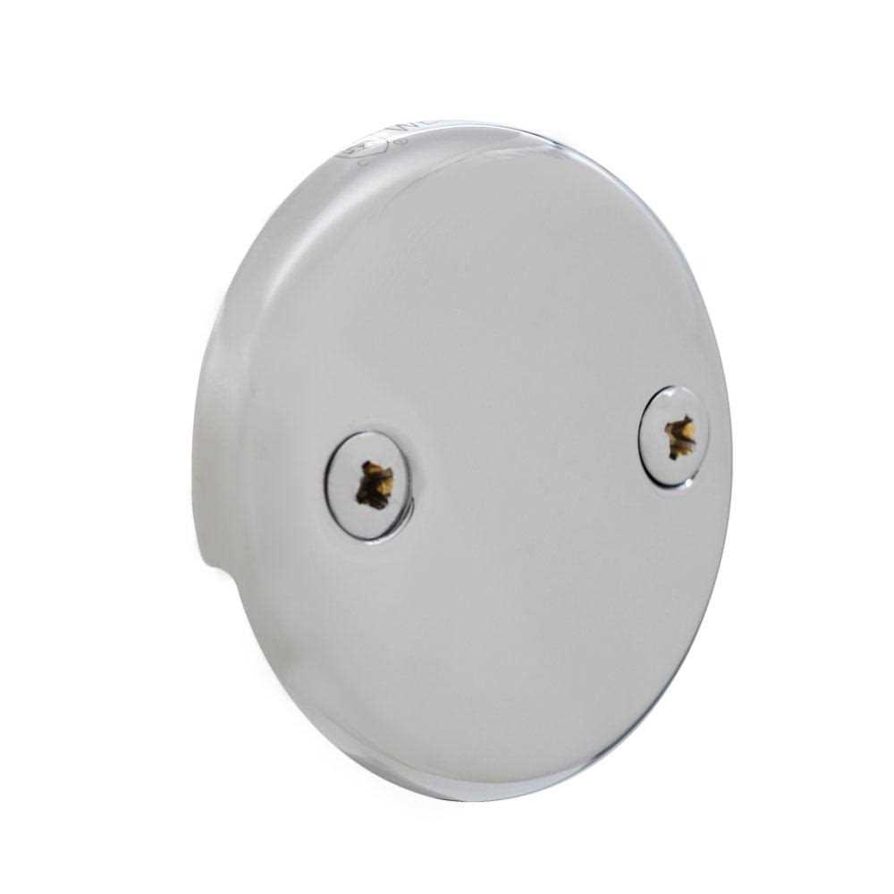 Westbrass 7931817-DC-26 18 Tip-Toe Drain Trim with 2-Hole Overflow Faceplate & Direct Connect Shoe Outlet - Image 3