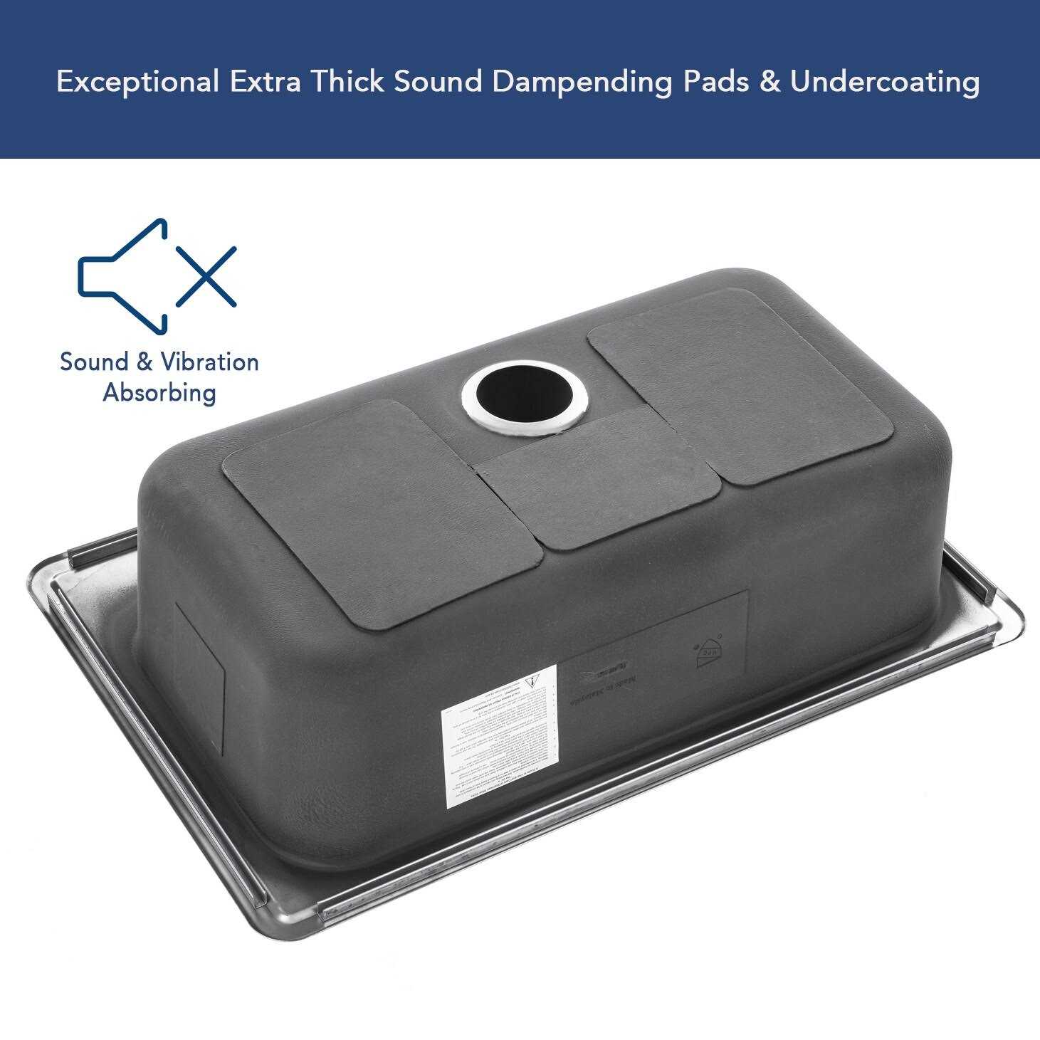 eModernDecor Top Mount Drop-in Stainless Steel 18-Gauge 25 in. x 22 in. x 9 in. Deep 4-Faucet Holes Single Bowl Kitchen Sink - Image 3