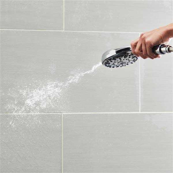 Waterpik 7-Spray Patterns with 1.8 GPM 4.75 in. Wall Mount Adjustable Handheld Shower Head QCM-763ME - Image 4