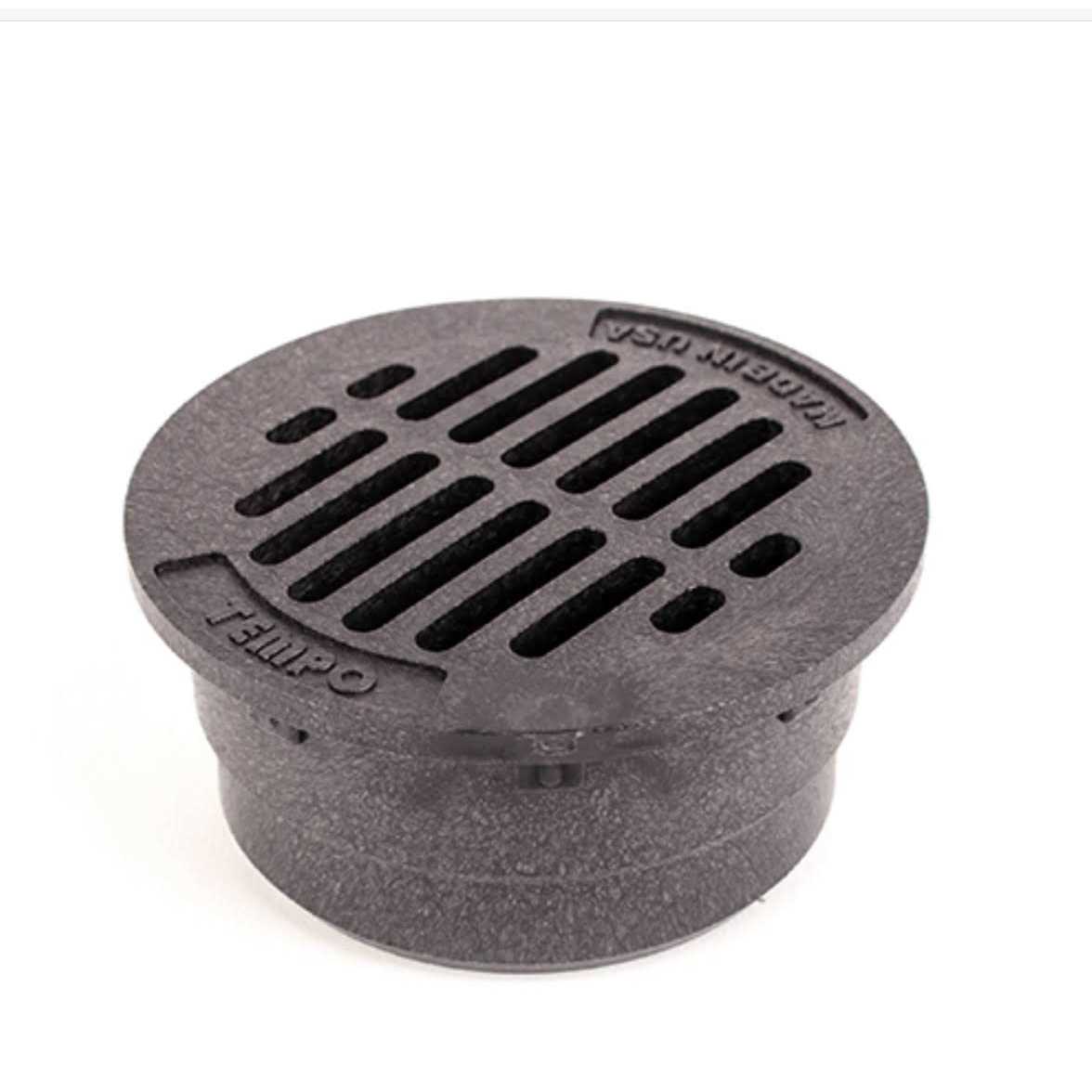 Premium USA Made 3 inch Grey Outdoor Round Flat Drain Grate Cover - Image 5