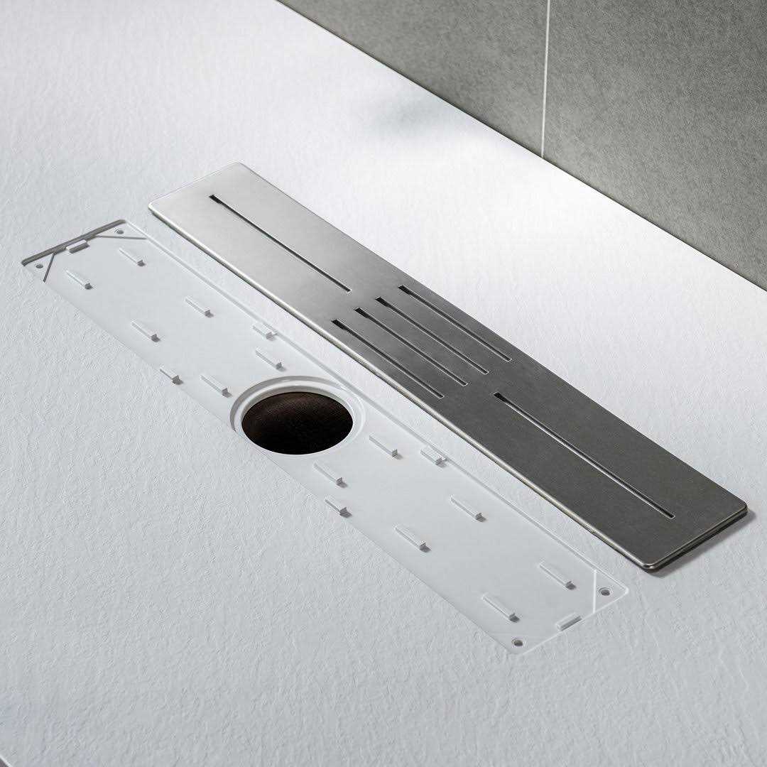 Woodbridge 48 in. L x 36 in. W Alcove Zero Threshold Shower Pan Base with Center Drain - Image 4
