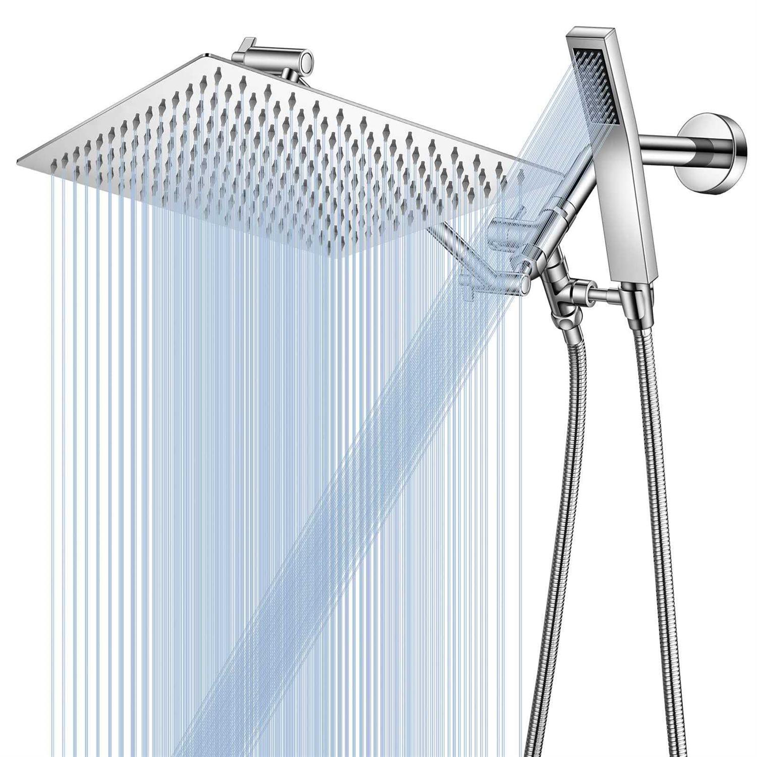 Shower Head 12 Shower Head Combo NERDON Dual Square Shower Head