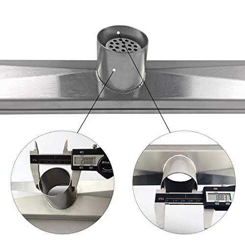 Neodrain Linear Shower Drain with 2-in-1 Flat & Tile Insert Cover - Image 2