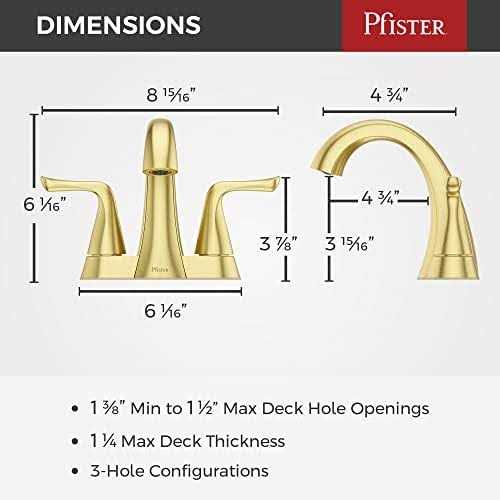 Pfister Willa Bathroom Sink Faucet 4-Inch Centerset - Image 4
