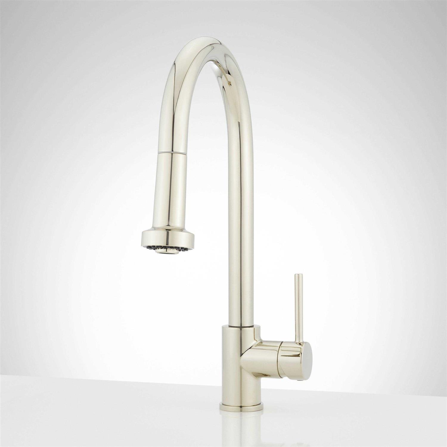 Signature Hardware Ridgeway Single Handle Pull Down Sprayer Kitchen Faucet